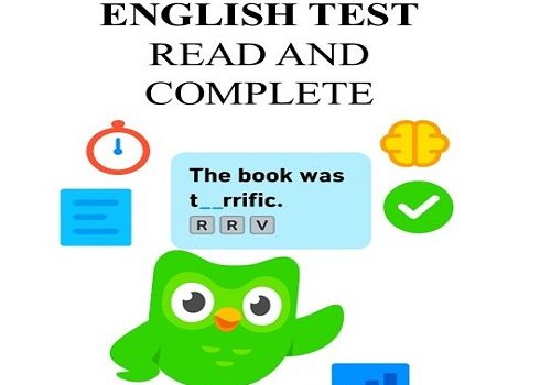 سوال Read and Complete در آزمون دولینگو