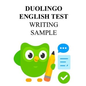 Writing Sample در آزمون دولینگو
