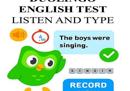 سوال Listen and Type در آزمون دولینگو