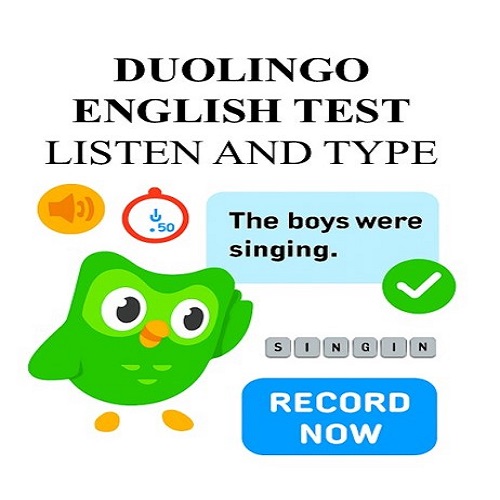 سوال Listen and Type در آزمون دولینگو